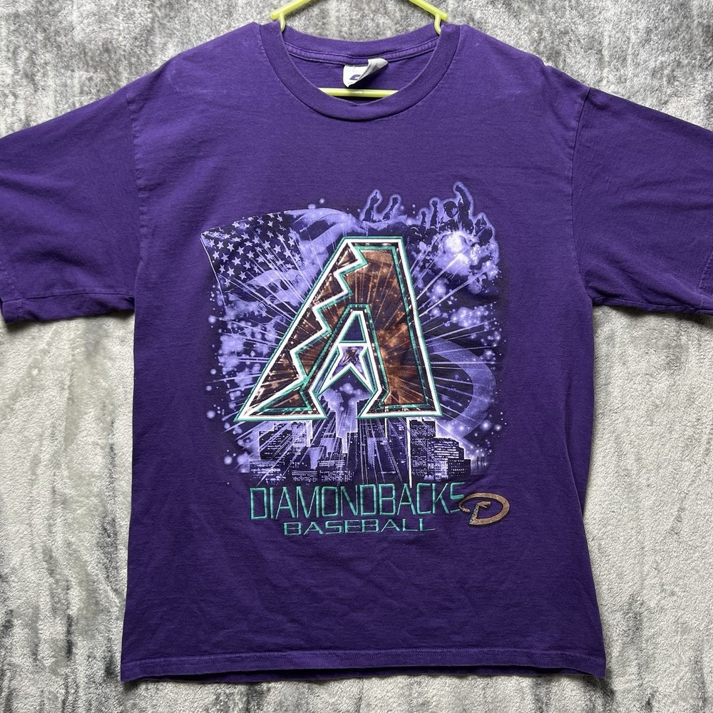 Vintage Arizona Diamondbacks 2001 World Series Champions T-Shirt Mens Large CSA